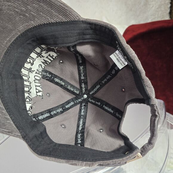 Taylor Swift Reputation Stadium Tour Gray Corduroy Adjustable Hat main image 3